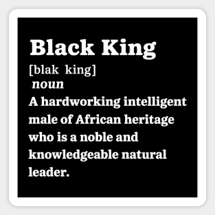 Black King Definition Magnet
